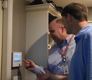 Showing customer security panel