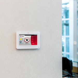 Security Keypad on wall