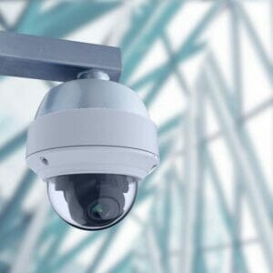 Camera in building