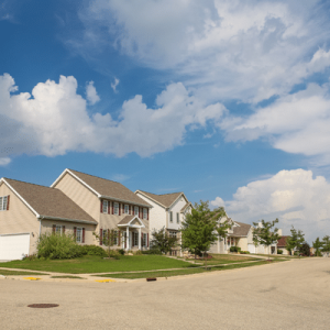 Homes in a neighborhood