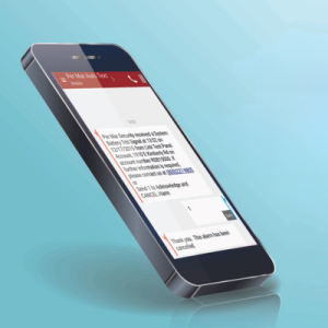 Non emergency text messages to your mobile phone