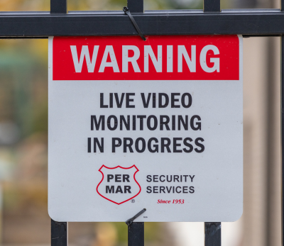 live video monitoring sign