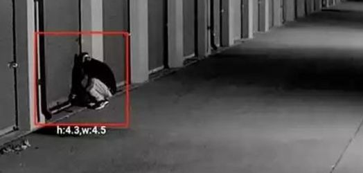 person trying to break into storage area