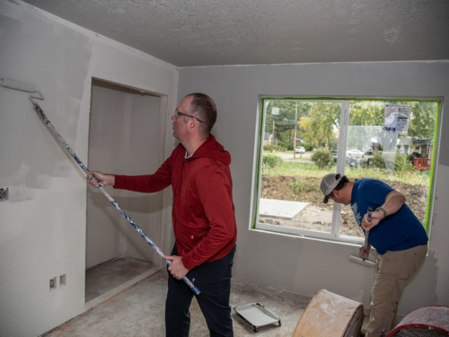 Volunteering for Habitat for Humanity