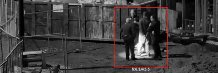 Security footage from rental construction site