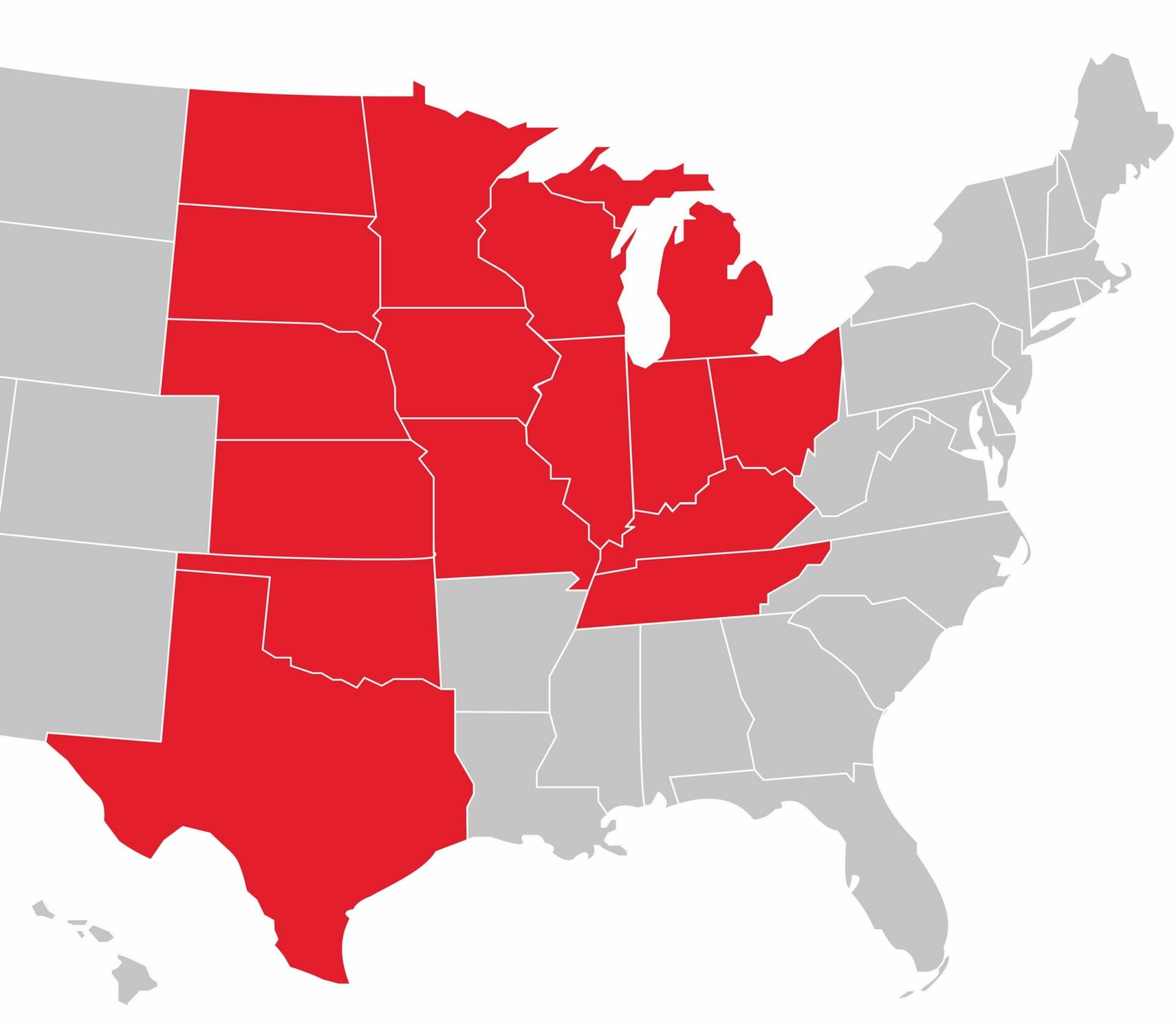 Half US Map